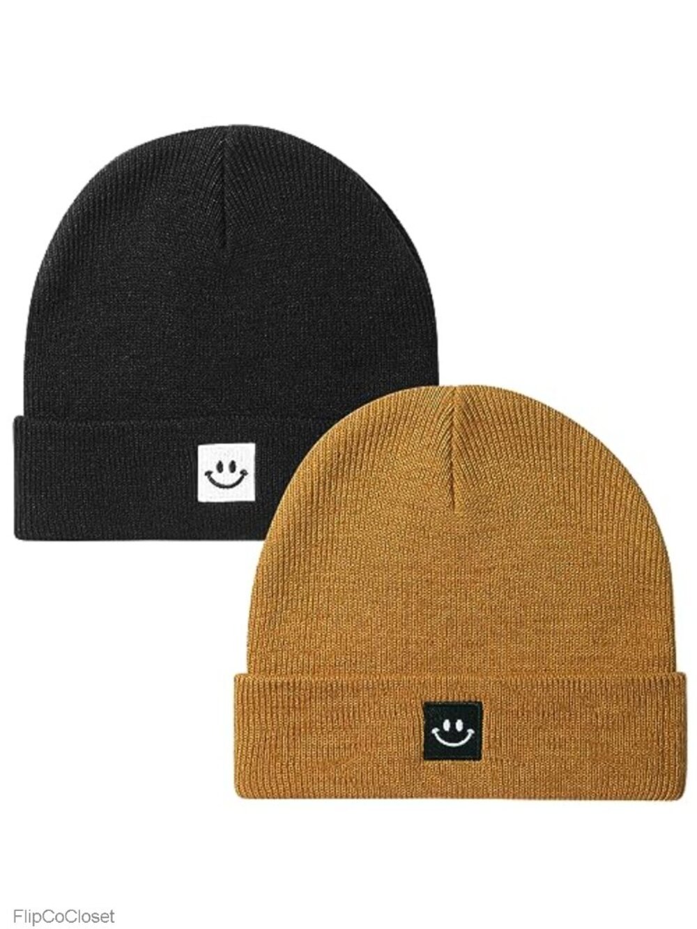 2 Pack Baby Beanie Knit Toddler Hat for Girls Boys Embroidered